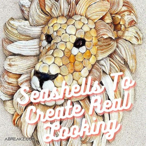 Use Seashells To Create Real Looking Animal Photos Amazing Thing